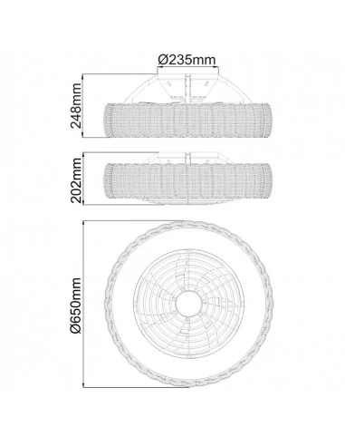 Ventilador KILIMANJARO Mantra 7811