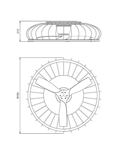 Ventilador NATURE Mantra 7809