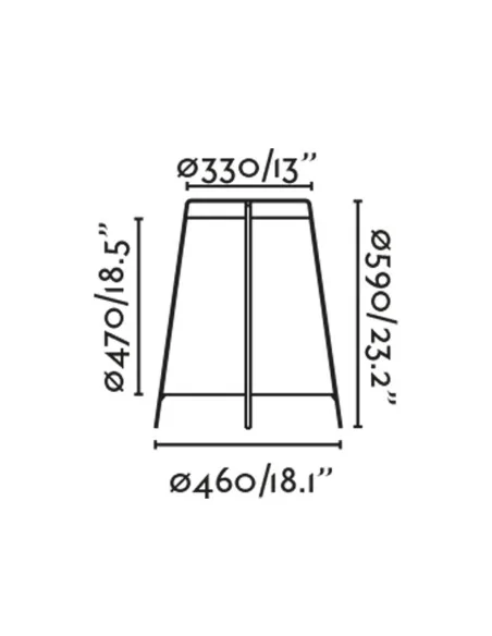 Lampara de pie exterior Akane faro 71262