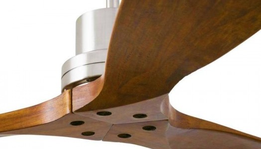 Ventiladores con palas de madera natural