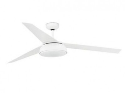 Vulcano Faro - Estupendo ventilador LED blanco con motor DC