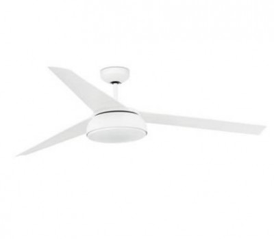 Vulcano Faro - Estupendo ventilador LED blanco con motor DC